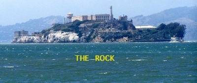 Color Photo of Alcatraz, a Former, Federal Prison in San Francisco Bay