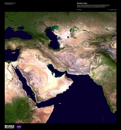 EROS Satellite Photo of Western Asia