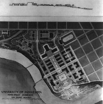 University of Minnesota, Minneapolis, Development Plan, About 1910