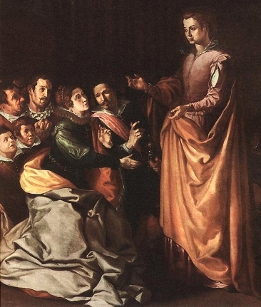 Francisco de Herrera the Elder, Saint Catherine Appearing to the Prisoners, 1629, Painting