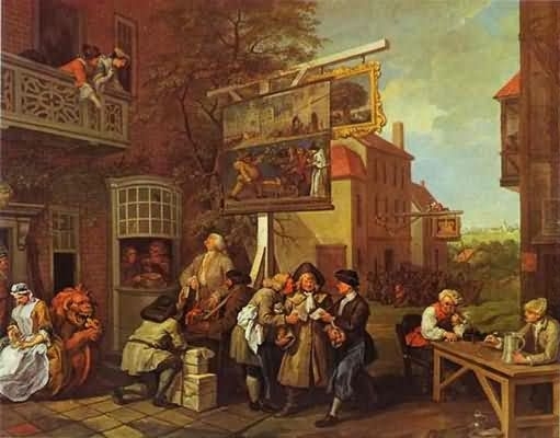 William Hogarth.  An Election:  Canvassing for Votes
