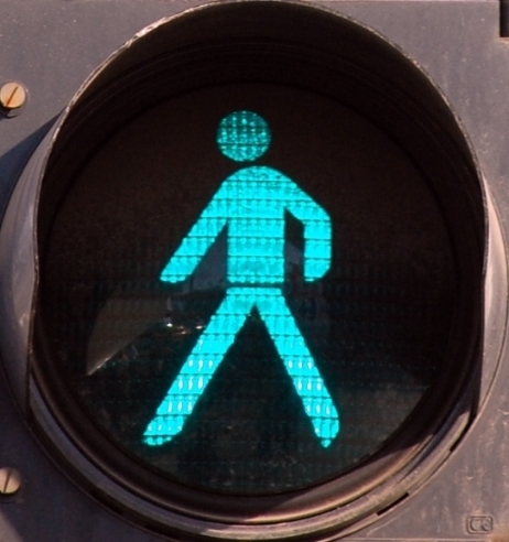 Pedestrian Walking Traffic Light
